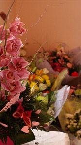 Flowers available in our adjacent florist